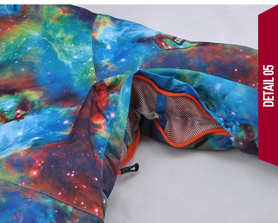 фото звезды космос Женская зимняя горнолыжная куртка