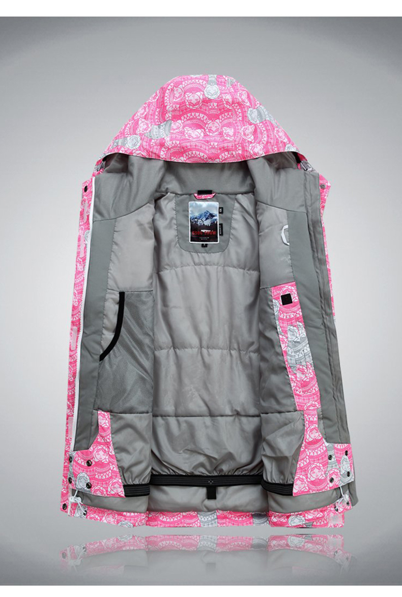 розовые сноубордические женские куртки фото
