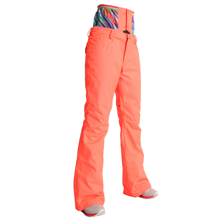 горнолыжные оранжевые брюки женские купить недорого фото