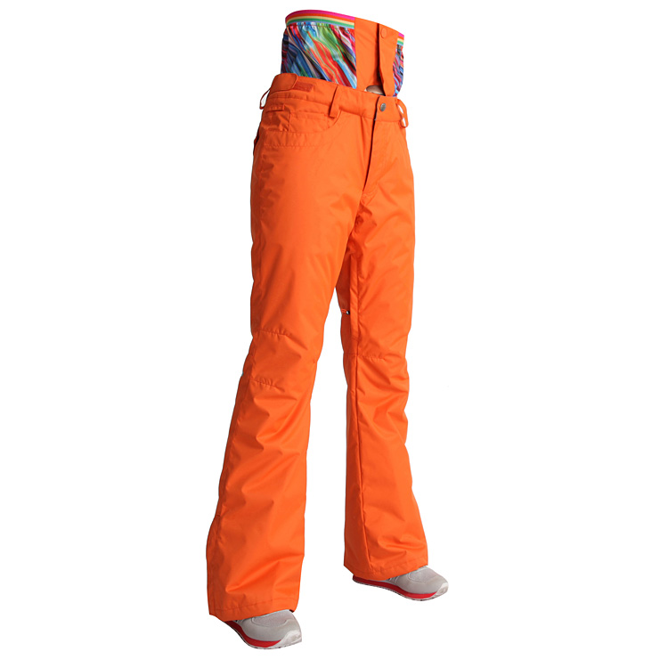 оранжевые горнолыжные штаны женские купить недорого