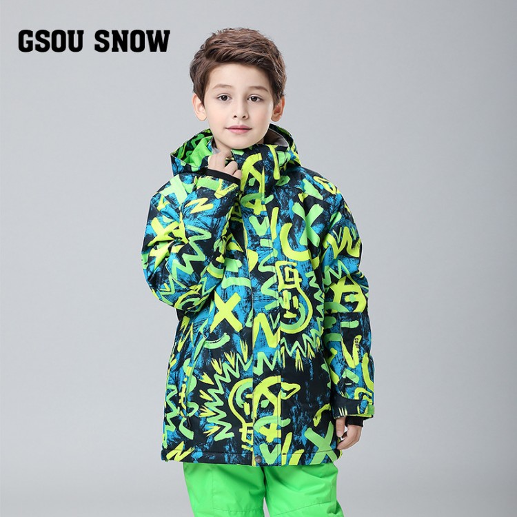 Зимний детский горнолыжный сноубордический костюм Gsou SNOW