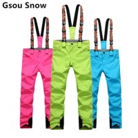 Лыжные брюки Gsou Snow, сноубордические брюки женские, женские горнолыжные брюки-штаны Gsou Snow