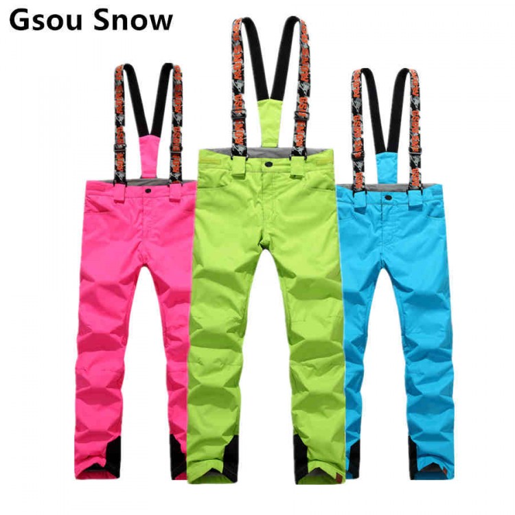 Лыжные брюки Gsou Snow, сноубордические брюки женские, женские горнолыжные брюки-штаны Gsou Snow