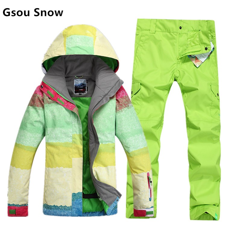 Женский зимний горнолыжный костюм Gsou SNOW