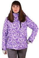 Зимний спортивный горнолыжный сноубордический фиолетовый женский костюм