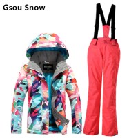 Зимний горнолыжный сноубордический детский костюм Gsou SNOW спортивный костюм для детей